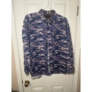 North River Outfitters Long Sleeve Button Down Shirt XL Primitive Deer Archery